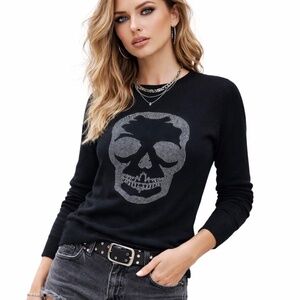 Zadig & Voltaire Skull Sweater XS Rock Chic